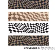Porsche Pasha Checkerboard Fabric for Front Seat Covers SMC44801--BWT
