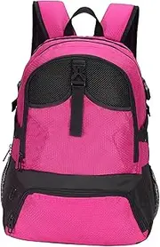 [Dickly] Knapsack Backpack Multiple Zippered Pockets Travel Daypack Sports Soccer Bag for Camping Commuting Birthday Gift Hiking