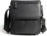 [HAMKVBPR] Men's Crossbody Bag Men Messenger Bag Leather Vintage Bag for Travel Hiking Work