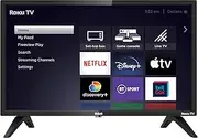 RCA Roku TV 24" Smart TV, 24 Inch HD TV with Apple TV+ BBC Netflix Freeview, DVB-T2/T Dolby Audio 3 x HDMI 1 x USB Port, Ideal Large Screen TV for Small Lounge or Kitchen