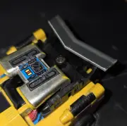 Transformers G1 Sunstreaker 3D Printed Rear Spoiler Wing On Silk Silver PLA