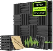 Sound Proof Foam Panels for Walls w/Self-Adhesive, Quick-Recovery Acoustic