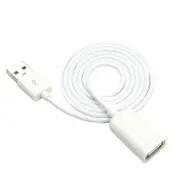USB Male to Female Extension Data Extender cord Charge USB adapter Extra Cable 1M white