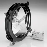 Air Vent Black Plastic & Steel 1320 CFM 1/10 HP Gable Mount Power Fan 7.3 Lx18 H