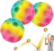 Pack of 3 Astro Jump Ball, Moon Ball, Moon Galaxy Ball, Bouncing Ball, High Jumping Rubber Ball, Bouncer Ball, Children's Outdoor Toy, Astro Jump Ball, Bouncing Ball for Children