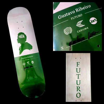 Gustavo Ribeiro Signed Jart Futuro x Cariuma Autograph Skateboard Sealed Deck