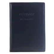 Pierre Cardin Leather Passport Wallet Cover in Navy