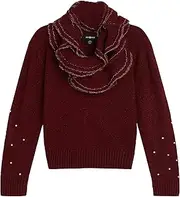[Amy Byer] Girls' Pullover Sweater with Scarf