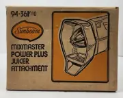 Vintage Sunbeam Mixmaster Power Plus Juicer Attachment 94-361 New Old Stock