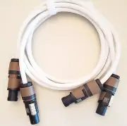 White Speakon Cables for RCF Evox 12 Speakers (Pair) Evox12 6ft