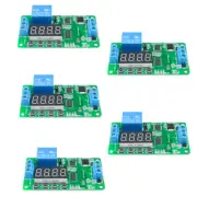 1-10PCS DC12V Multifunction PLC Self-lock Relay Switch Cycle Timer Module Switch