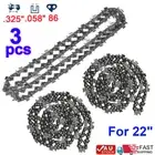 3x Chainsaw Chain 22" Inch Bar Saws 86DL 325 058 For BAUMR-AG SX75 MTM 72SX 62SX