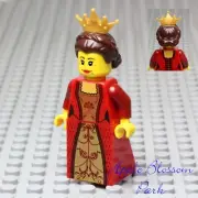 NEW Lego Kingdoms Female RED QUEEN Minifig Gold Castle Girl Princess Dress 10223
