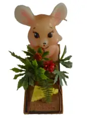 Advertising Wax Candle WOODSTREAM CORP. LITITZ, PA Vintage MOUSE IN TRAP Unused