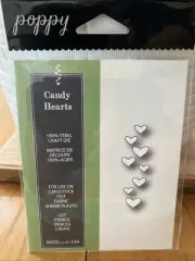 Poppy Stamps Candy Hearts Die, #1376