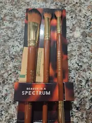 NIB Spectrum Three-Piece Makeup Brush Set, Foundation, Concealer and Eyeshadow