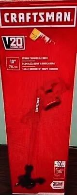 Brand New Cordless String Trimmer, CRAFTSMAN V20, 20-Volt Max 10-in Straight