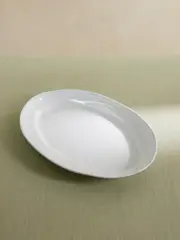[Astier De Villatte] Astier De Villatte - Simple Ceramic Platter - White - One size One size White