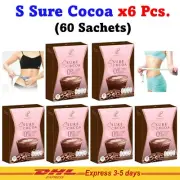 6X S Sure Cocoa Instant Powder Mix Drink Control Hunger Pananchita No Sugar