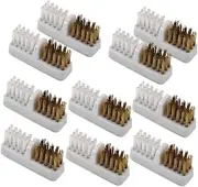 AUTSUPPL Drill Bit Brush for Nail Art Tools 10pcs Nail Cleaning Brush Set for Electric Nail Drill Nail Salon Accessories