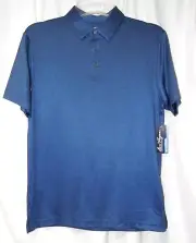 Mens Blue Ben Hogan Performance Polo Golf Shirt Size S NWT