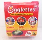 Egglettes~4 Pack~Hard-Boiled Eggs Without The Shell~Cookers~As Seen On TV~New