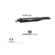 Redback Sports Pipes to suit GM Comm/Statesman VP-VS Irs 2 1/2” Rear Muffler (Dual Outlet) (M7811) - STR115