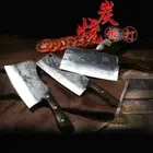 Handmade Butcher Knife Forged Steel Wood Handle Chef Cleaver Slicing Chopping L