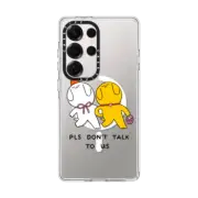 Galaxy S25 Ultra Clear Magnetic Case Don't Talk To Us! by Minstudio