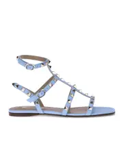 Valentino Garavani Rockstud T-Bar Strap Sandals 37.5,36,37,38.5,38,36.5 Blue