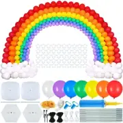 280PCS Rainbow Garland Balloon Arch Kit with Colorful Balloons Large 9FT Heig...