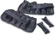 CAP Barbell Adjustable Ankle Weights 20lb Pair | Black