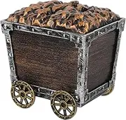 HONMEET Boys and Girls Mining Cart Toy Educational Treasure Chest Car Decor Small Toy Cars Pull along Boys and Girls Storage Box Pirate Treasure Box