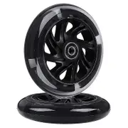 1pair 120mm Children Scooter Led Lights Flashing Wheels With Bearings Front/rear Led Flashing Scooter Wheels,black