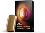 Beetle X31 1TB Portable SSD with DRAM - up to 1050Mb/S, USB 3.2 Gen2, External S