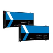 2 x 12V 100Ah Blade Lithium Battery 6cm Ultra Thin