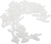 ULTECHNOVO 300pcs Transparent Plastic Tip Sleeves for Household Cutters Flexible Scratch Tip Covers to Preserve Sharpness and Prevent Nicks