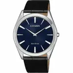 CITIZEN 星辰 AR3070-04L 優雅簡約光動能腕錶 / 藍面 38.4MM｜樂天領券折300★全館特惠中★指定刷卡回饋10%