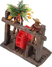 Water Wheel Feng Shui Wheel Fish Tank Fish Tank Water Wheel Scene Layout Prop Fish Tank Fountain Wheel Mini Wheel Running Water Wheel Simulation Wheel Fountain Replacement Wheels