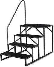 ATATQH Heavy Duty Swimming Pool Ladder Above Ground with Handrail RV Hot Tub Steps Camper St 660 Lbs Weight Capacity Camper Accessories