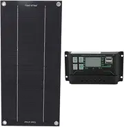 gernie 600W 18V Solar Panel Kit Battery Charger, Solar Panel Starter Kit with 100A Charge Controller, Crocodile Clip & Suction Cup, for RV Marine Boat Off Grid System