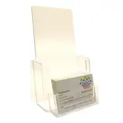 Trifold Leaflet Holder Brochure Dispenser & Business Card Holders Display Stands