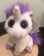 Wild Republic Unicorn Plush Stuffed Animal "Lavender" Sweet Sassy 5” New