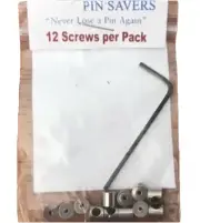 Quality Metal Hat/Lapel Pin Savers - Pack Of 12 + Tool