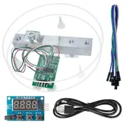 HX711 Weight Sensor Module Kit Digital Load Cell Weight Sensor A/D Module 5KG Scale for , Scale Display Module green silver