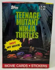 Topps 1990 - Teenage Mutant Ninja Turtles Movie Cards & Stickers - 36 Packs TMNT