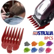 8Pcs Hair Clipper Limit Comb Guide Trimmer Guards Attachment Barber for Wahl NEW