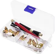 MUCKLILY Bicycle Valve Adapter Kit Ball Pump Needles Quick Air Compressor Accessories Versatile for Bike Motorcycle