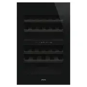 Smeg 40 Bottle Built-in Wine Cooler Universale Aesthetic Black CVI040BE