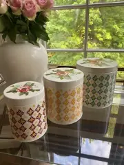 The Pioneer Woman Vintage Geo 3-Piece Tin Canister Set